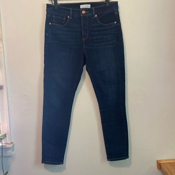 LOFT Denim - LOFT Dark Wash Skinny High Rise Jeans Size 29 / 8 Petite